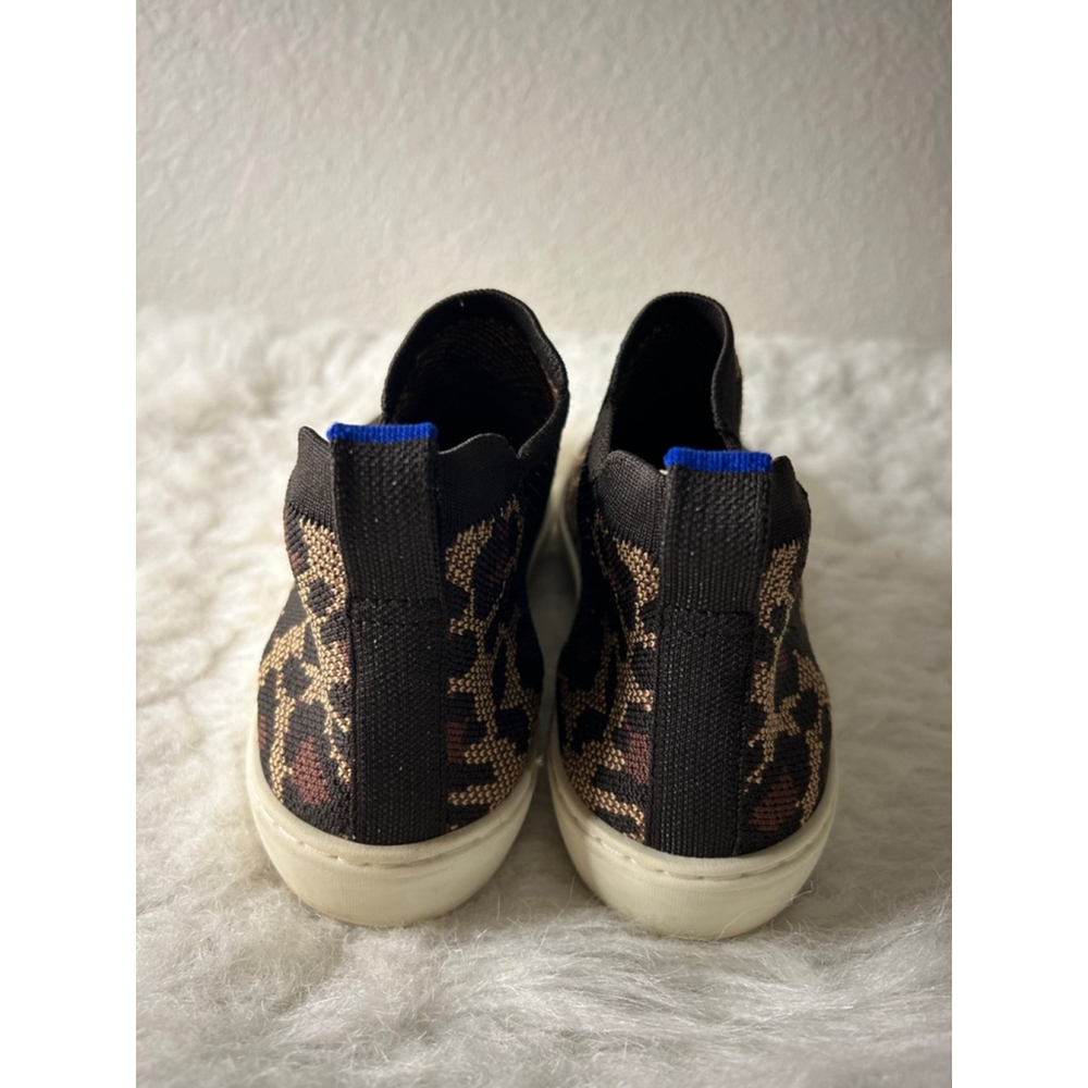 Rothy’s Womens Chelsea Ankle Boots Wildcat Leopard Print Slip On Size 8.5 - Picture 4 of 7